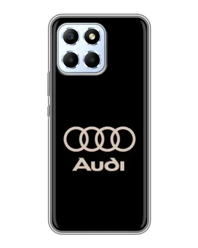 Чехол для Huawei Honor X6 с картинкой «Audi — золотой логотип»