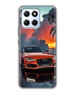 Чехол для Huawei Honor X6 с картинкой «Audi — закат»