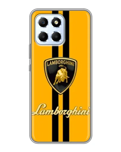Чехол для Huawei Honor X6 с картинкой «Lamborghini Stripe желтый»