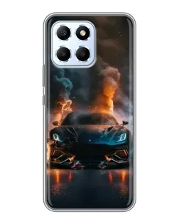 Чехол для Huawei Honor X6 с картинкой «Lamborghini дымная эстетика»