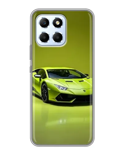Чехол для Huawei Honor X6 с картинкой «Салатовый Lamborghini Huracan»