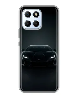 Чехол для Huawei Honor X6 с картинкой «Черный Lamborghini Aventador»