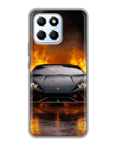 Чехол для Huawei Honor X6 с картинкой «Lamborghini в огне»