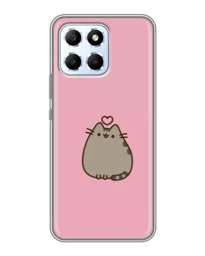 Чехол для Huawei Honor X6 с картинкой «Pusheen сердце»