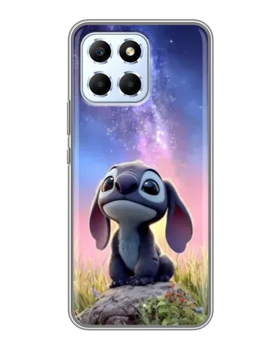 Чехол для Huawei Honor X6 с картинкой «Стич на рассвете»