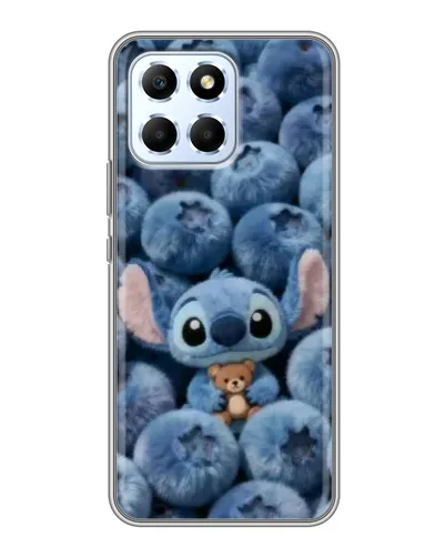 Чехол для Huawei Honor X6 с картинкой «Стич и голубика»