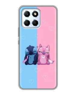 Чехол для Huawei Honor X6 с картинкой «Stitch и Angel Love»