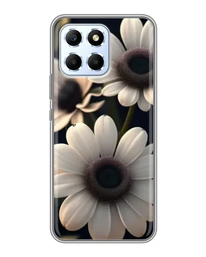 Чехол для Huawei Honor X6 с картинкой «Белые маргаритки макро»