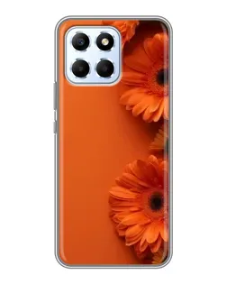 Чехол для Huawei Honor X6 с картинкой «Оранжевые герберы»