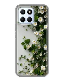 Чехол для Huawei Honor X6 с картинкой «Ветка мелких белых цветов»