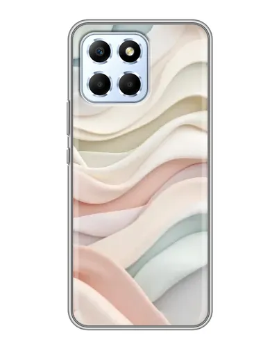 Чехол для Huawei Honor X6 с картинкой «Пастельные нежные волны»