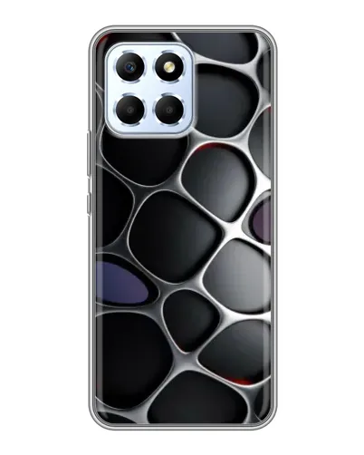Чехол для Huawei Honor X6 с картинкой «Объемная темная решетка»