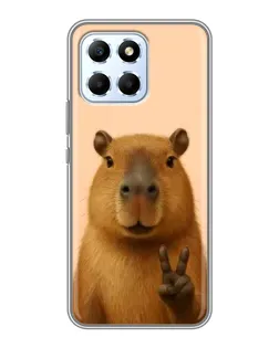 Чехол для Huawei Honor X6 с картинкой «Капибара виктория»