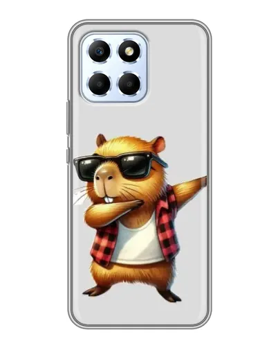 Чехол для Huawei Honor X6 с картинкой «Капибара рэпер даб» Чехол для Huawei Honor X6 с картинкой «Капибара рэпер даб»