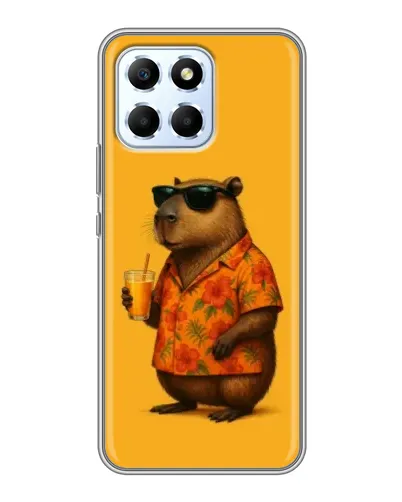 Чехол для Huawei Honor X6 с картинкой «Капибара на отдыхе» Чехол для Huawei Honor X6 с картинкой «Капибара на отдыхе»