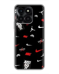 Чехол для Huawei Honor X6a с картинкой «Nike Mix Pattern»