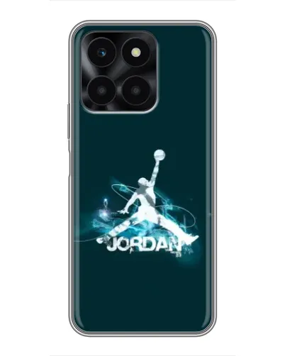 Чехол для Huawei Honor X6a с картинкой «Jordan Blue Fire» Чехол для Huawei Honor X6a с картинкой «Jordan Blue Fire»