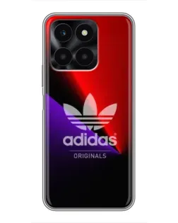 Чехол для Huawei Honor X6a с картинкой «Adidas Red Neon»