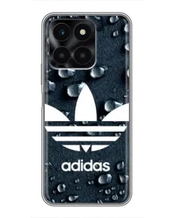 Чехол для Huawei Honor X6a с картинкой «Adidas Trefoil Blue»