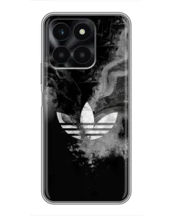 Чехол для Huawei Honor X6a с картинкой «Абстрактный дым Adidas»