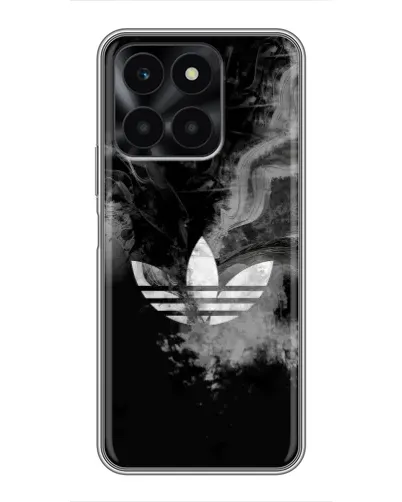 Чехол для Huawei Honor X6a с картинкой «Абстрактный дым Adidas»