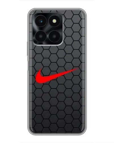 Чехол для Huawei Honor X6a с картинкой «Nike — карбоновая сетка»