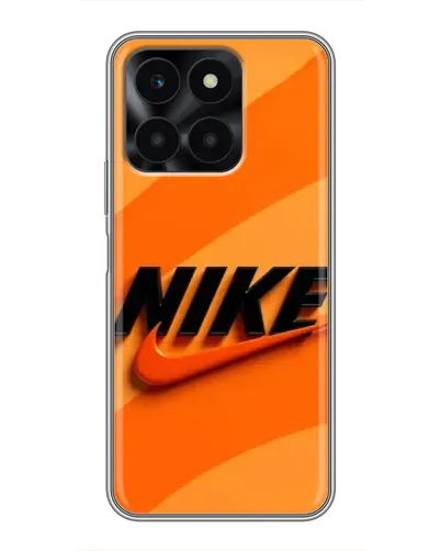 Чехол для Huawei Honor X6a с картинкой «Оранжевый драйв Nike»