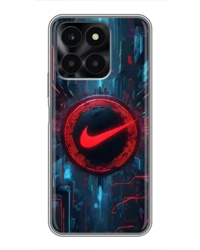 Чехол для Huawei Honor X6a с картинкой «Техногенный стиль Nike»