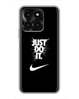 Чехол для Huawei Honor X6a с картинкой «Текстовый принт Nike»
