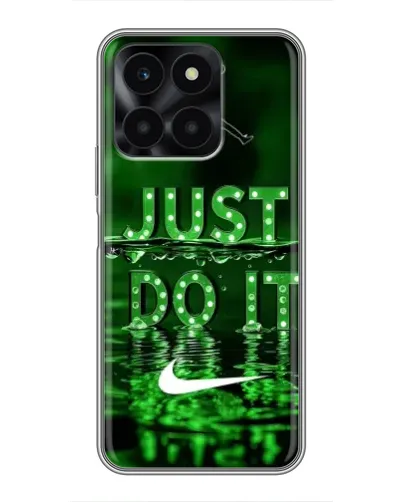 Чехол для Huawei Honor X6a с картинкой «Зеленый неоновый Nike»