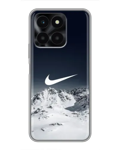 Чехол для Huawei Honor X6a с картинкой «Nike — зимние горы»