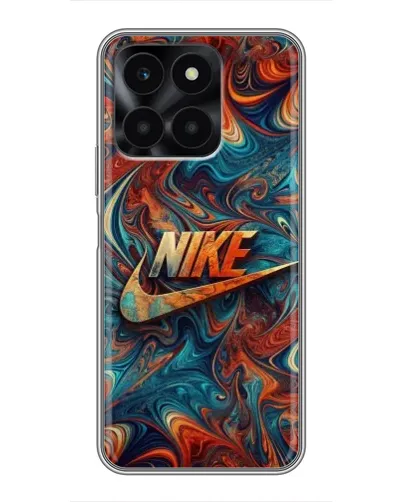 Чехол для Huawei Honor X6a с картинкой «Nike в абстракции»