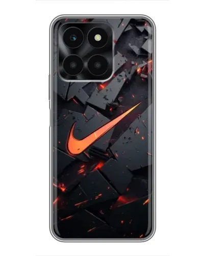 Чехол для Huawei Honor X6a с картинкой «Nike — эффект разломов»