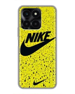 Чехол для Huawei Honor X6a с картинкой «Желтый текстурный Nike»