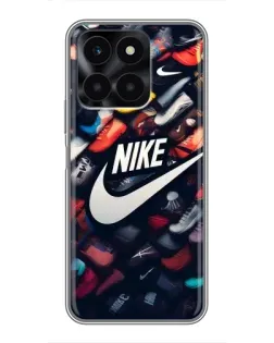 Чехол для Huawei Honor X6a с картинкой «Коллекция кроссовок Nike»