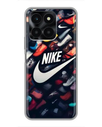 Чехол для Huawei Honor X6a с картинкой «Коллекция кроссовок Nike»
