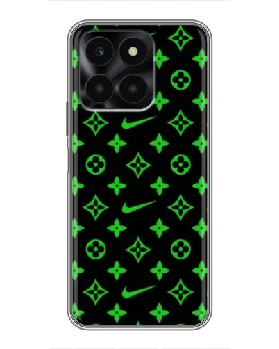 Чехол для Huawei Honor X6a с картинкой «Неоновый принт LV»