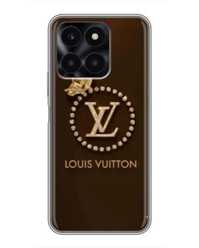 Чехол для Huawei Honor X6a с картинкой «LV — золотая печать»