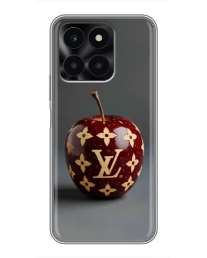 Чехол для Huawei Honor X6a с картинкой «Красное яблоко LV»