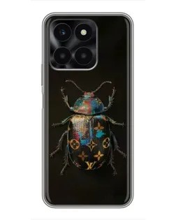 Чехол для Huawei Honor X6a с картинкой «LV — мраморный принт»