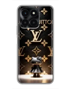 Чехол для Huawei Honor X6a с картинкой «Монограмма с фигурой»