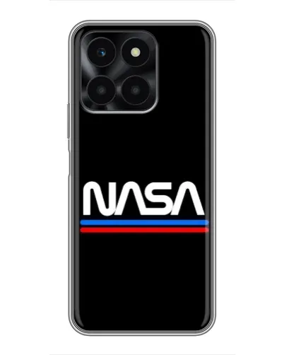Чехол для Huawei Honor X6a с картинкой «NASA — классика Red Blue»