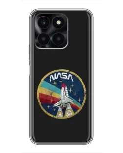 Чехол для Huawei Honor X6a с картинкой «NASA — эмблема миссии»