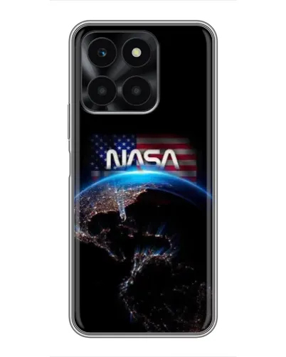 Чехол для Huawei Honor X6a с картинкой «Земля из космоса NASA»