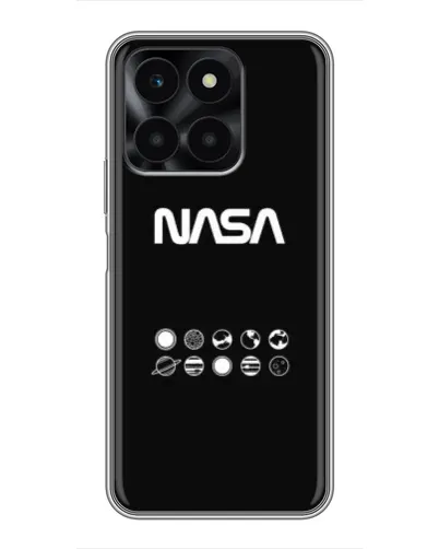 Чехол для Huawei Honor X6a с картинкой «NASA — технический принт»