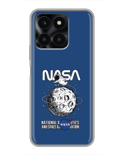 Чехол для Huawei Honor X6a с картинкой «NASA — лунная миссия»