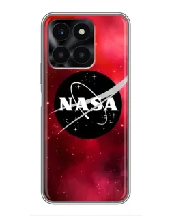 Чехол для Huawei Honor X6a с картинкой «NASA — красная туманность»