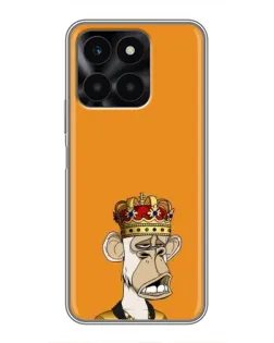 Чехол для Huawei Honor X6a с картинкой «Золотая обезьяна Bored Ape»