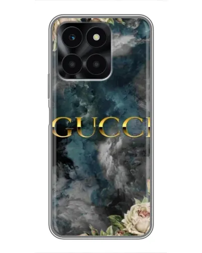 Чехол для Huawei Honor X6a с картинкой «Абстрактные цветы Gucci» Чехол для Huawei Honor X6a с картинкой «Абстрактные цветы Gucci»
