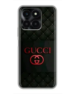 Чехол для Huawei Honor X6a с картинкой «Gucci — стеганый черный»